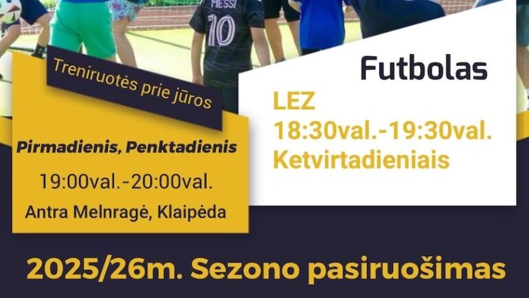 VASAROS TRENIRUOČIŲ TVARKARAŠTIS