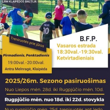 VASAROS TRENIRUOČIŲ PRADŽIA