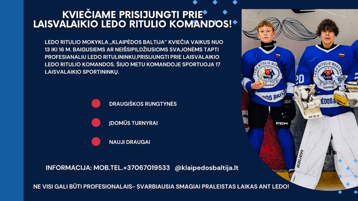 TU VISADA GALI SPORTUOTI!